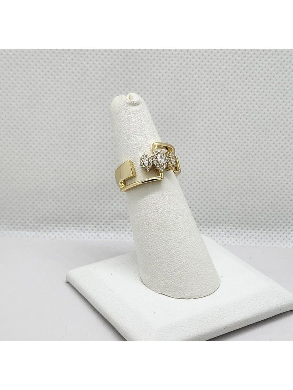 Brand New Sterling Silver 925 3pc Oval Cz Ring